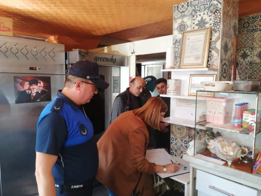 Kdz. Ereğli Belediyesi Zabıta Müdürlüğü işyeri denetim ekibi ilçe genelindeki