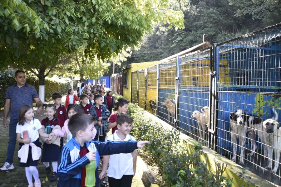 Kdz. Ereğli’deki değişik okullardan öğrenciler ve vatandaşlar, 4 Ekim Hayvan