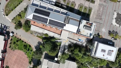 Zonguldak Bülent Ecevit Üniversitesi Farabi Kampüsü yemekhane binası çatısına kurulan