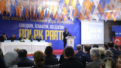 Zonguldak’ın Ereğli İlçesinde gerçekleştirilen 7. AK Parti İlçe Kongresinde, mevcut
