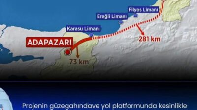 Hem yolcu hem de yük taşımacılığı için planlanan tren yolu