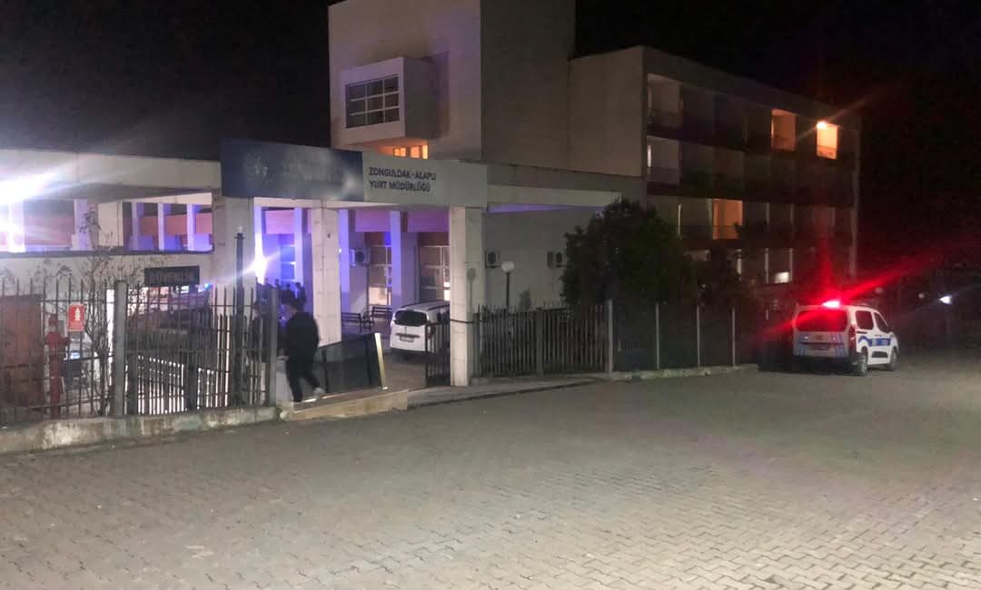 Zonguldak’ın Alaplı ilçesinde bir üniversite öğrencisi KYK Yurdunda kaldığı yerde