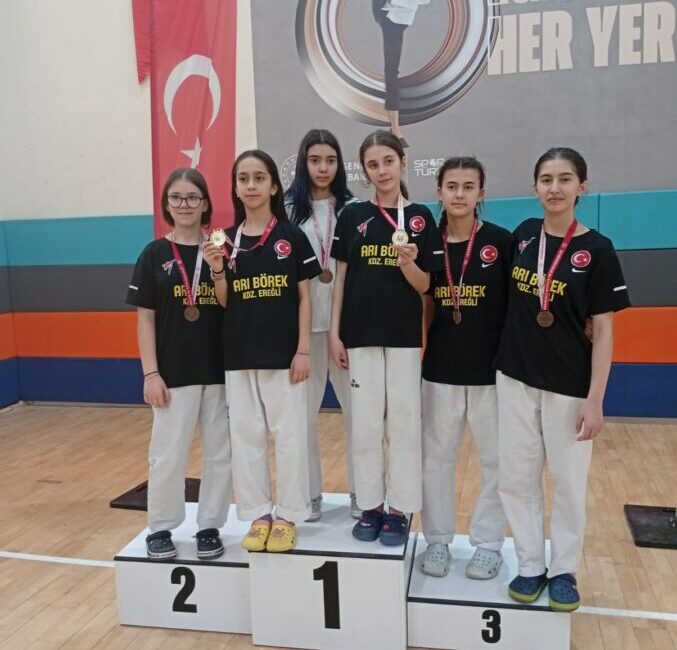 Zonguldak’ta Okullar arası Yıldızlar Türkiye Taekwondo Şampiyonası  İl seçmelerinde Merih