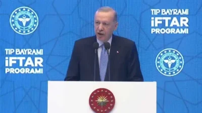 Cumhurbaşkanı Recep Tayyip Erdoğan, 14 Mart Tıp Bayramı dolayısıyla İstanbul