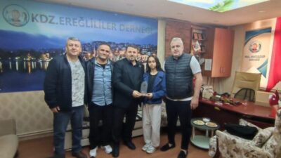 Karadeniz Ereğli’de büyük bir başarıya imza atan yıldız sporcu Elif