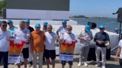 Samsun’un Terme ilçesinde, açık su yüzme yarışması gerçekleştirildi. Kdz.Ereğli’den Yarışmaya