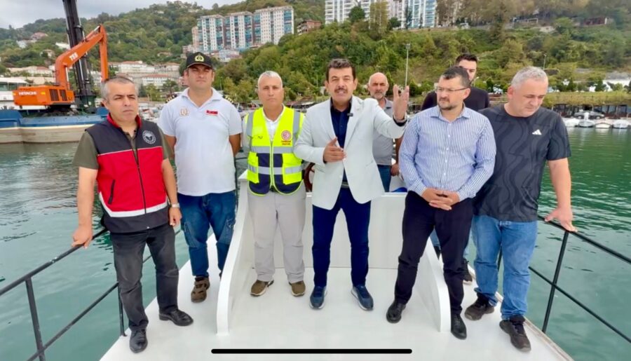 AK Parti Zonguldak Milletvekili Muammer Avcı, Kozlu Balıkçı Barınağı’nda yürütülen