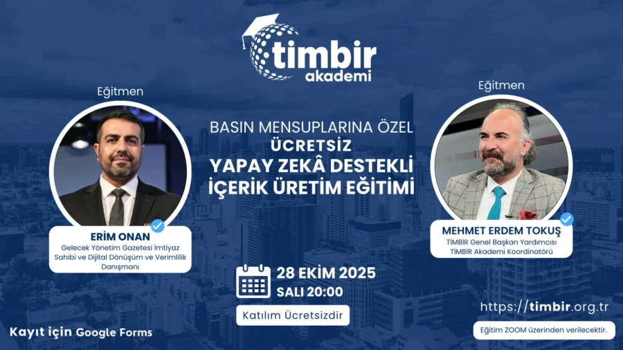 TİMBİR Akademi, Erim Onan ve Mehmet Erdem Tokuş’un katılımıyla basın