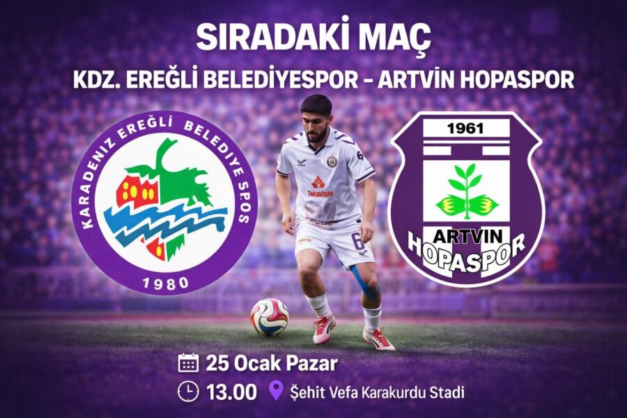 Ereğli’de Kritik Randevu: Kdz. Ereğli Belediyespor, Artvin Hopaspor’u Konuk Ediyor TFF 3. Lig 3. Grup’ta heyecan devam ediyor. Ligin 18.