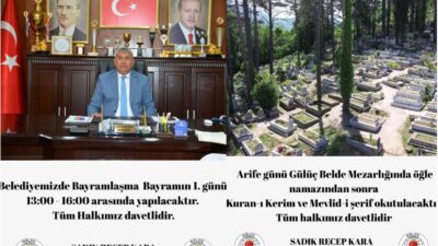 Gülüç Belediye Başkanı Sadık Recep Kara, bayram hazırlıklarının yanı sıra