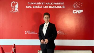 Cumhuriyet Halk Partisi (CHP) Karadeniz Ereğli İlçe Başkanı Zerrin Yılmaz
