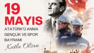 Erdemir’den 19 Mayıs Atatürk’ü Anma Gençlik ve Spor Bayramı kutlama mesajı