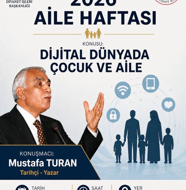 Kdz. Ereğli’de ‘Dijital Dünyada Çocuk ve Aile’ Konferansı Düzenlenecek ZONGULDAK – Karadeniz Ereğli Müftülüğü, ‘2026 Aile Haftası’ etkinlikleri kapsamında