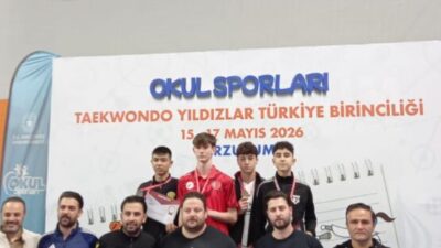 EREĞLİ’NİN GURURU ÖMER TÜRKİYE ÜÇÜNCÜSÜ! Erzurum’da düzenlenen Okullararası Türkiye Taekwondo Şampiyonası’nda, Karadeniz Ereğli’yi temsil eden