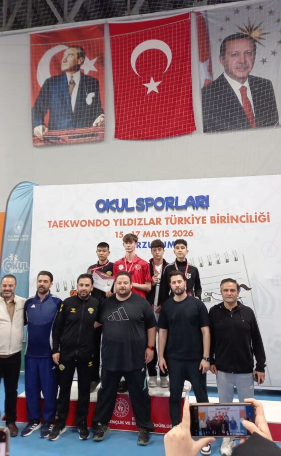 Erzurum’da düzenlenen Okullararası Türkiye Taekwondo Şampiyonası’nda, Karadeniz Ereğli’yi temsil eden