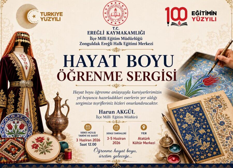 Zonguldak’ın Ereğli ilçesinde, kursiyerlerin bir yıl boyunca büyük bir emek