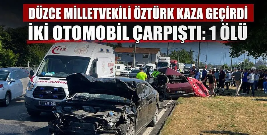 Düzce'de meydana gelen trafik kazasında 1 kişi hayatını kaybetti; AK