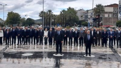 Zonguldak’ın Ereğli ilçesinde 2026-2027 Eğitim-Öğretim Yılı, Atatürk Anıtı önünde düzenlenen