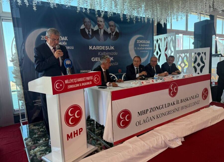 MİLLİYETÇİ Hareket Partisi (MHP) Zonguldak İl Başkanlığı’nın 15’inci Olağan Kongresi’nde,