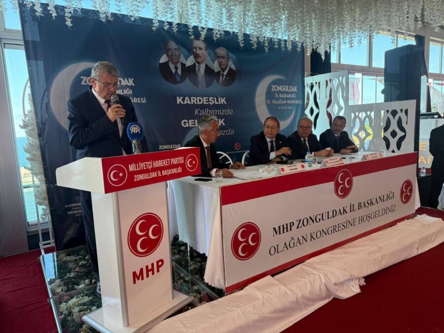 MİLLİYETÇİ Hareket Partisi (MHP) Zonguldak İl Başkanlığı’nın 15’inci Olağan Kongresi’nde,