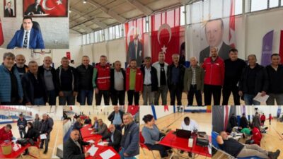 Zonguldak’ın Alaplı ilçesinde, Kaymakamlık koordinesinde kanser hastaları yararına düzenlenen kan