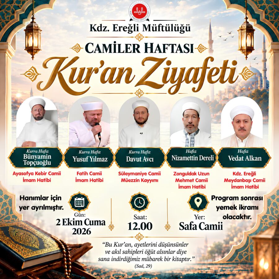 Kdz. Ereğli İlçe Müftülüğü, Camiler ve Din Görevlileri Haftası münasebetiyle