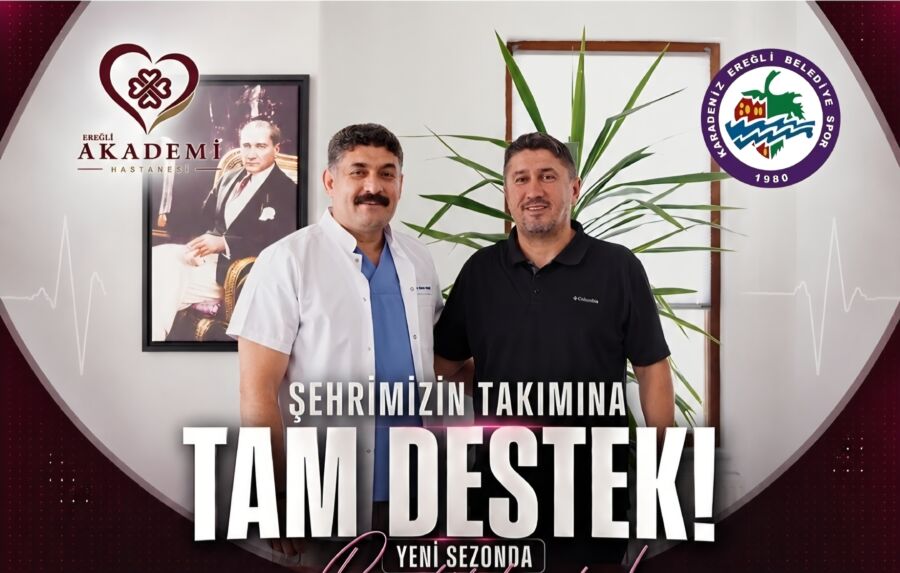 Ereğli Akademi Hastanesi, Karadeniz Ereğli Belediye Spor’a Ana Sponsor Oldu! Özel Ereğli Akademi Hastanesi ile Karadeniz Ereğli Belediye Spor arasında