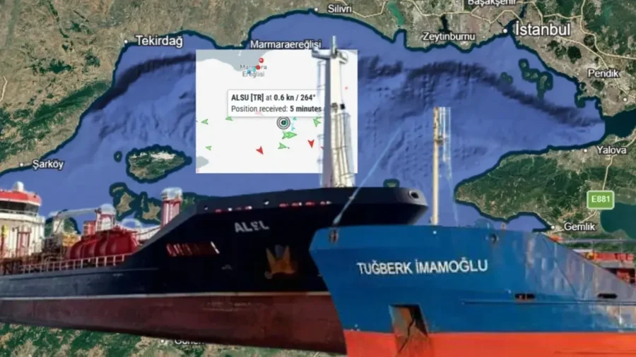 Silivri açıklarında batan gemideki 10 mürettebat için arama 13. gününde Silivri açıklarında 2 Eylül'de Alsu isimli ticari gemiyle çarpışmasının ardından